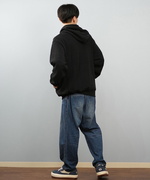 CHUMS（チャムス）の「CHUMS/チャムス フルジップフーディー/パーカー TROUTBONE ZIP HOODIE CH00-1536（スウェット・メンズ・ブラック/オリーブ・M/L/2XL/XL）」の8枚目の写真