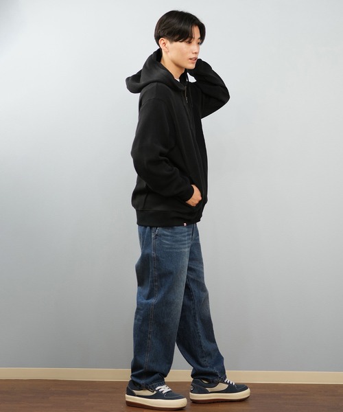 CHUMS（チャムス）の「CHUMS/チャムス フルジップフーディー/パーカー TROUTBONE ZIP HOODIE CH00-1536（スウェット・メンズ・ブラック/オリーブ・M/L/2XL/XL）」の9枚目の写真