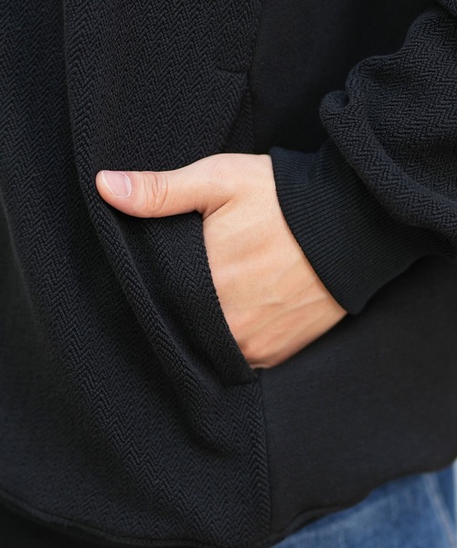 CHUMS（チャムス）の「CHUMS/チャムス フルジップフーディー/パーカー TROUTBONE ZIP HOODIE CH00-1536（スウェット・メンズ・ブラック/オリーブ・M/L/2XL/XL）」の10枚目の写真