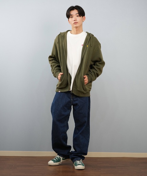 CHUMS（チャムス）の「CHUMS/チャムス フルジップフーディー/パーカー TROUTBONE ZIP HOODIE CH00-1536（スウェット・メンズ・ブラック/オリーブ・M/L/2XL/XL）」の16枚目の写真