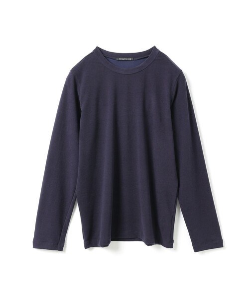 mizuiroind(ミズイロインド)の「mizuiro ind スリーレイヤードコンパクトTシャツ(Tシャツ/カットソー・レディース・ブラウン/グレー/ネイビー/アイボリー/ブラック・FREE)」の2枚目の写真