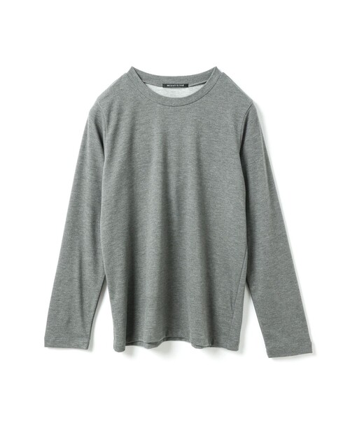 mizuiroind(ミズイロインド)の「mizuiro ind スリーレイヤードコンパクトTシャツ(Tシャツ/カットソー・レディース・ブラウン/グレー/ネイビー/アイボリー/ブラック・FREE)」の4枚目の写真