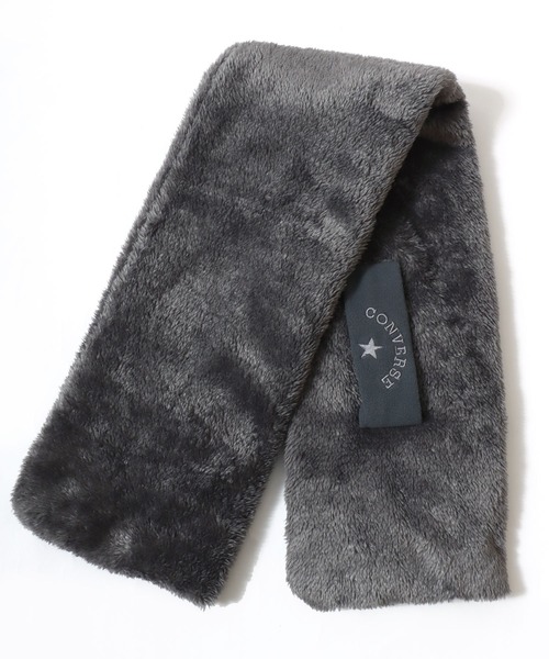 CONVERSE(コンバース)の「CONVERSE/コンバース 差し込み ボアマフラー/ネックウォーマー/レディース メンズ(マフラー・レディース・ベージュ/ネイビー/ブラウン/ピンク/グレー・FREE)」の8枚目の写真