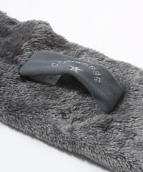 CONVERSE(コンバース)の「CONVERSE/コンバース 差し込み ボアマフラー/ネックウォーマー/レディース メンズ(マフラー・レディース・ベージュ/ネイビー/ブラウン/ピンク/グレー・FREE)」の9枚目の写真