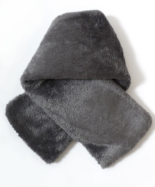 CONVERSE(コンバース)の「CONVERSE/コンバース 差し込み ボアマフラー/ネックウォーマー/レディース メンズ(マフラー・レディース・ベージュ/ネイビー/ブラウン/ピンク/グレー・FREE)」の14枚目の写真