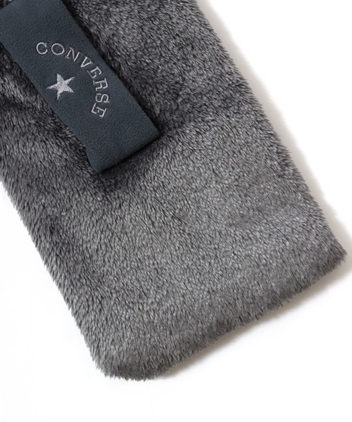 CONVERSE(コンバース)の「CONVERSE/コンバース 差し込み ボアマフラー/ネックウォーマー/レディース メンズ(マフラー・レディース・ベージュ/ネイビー/ブラウン/ピンク/グレー・FREE)」の6枚目の写真