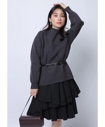 Apuweiser-riche ショルダーフリルワンピース　M Apuweiser-riche ショルダーフリルワンピース ワンショルダー