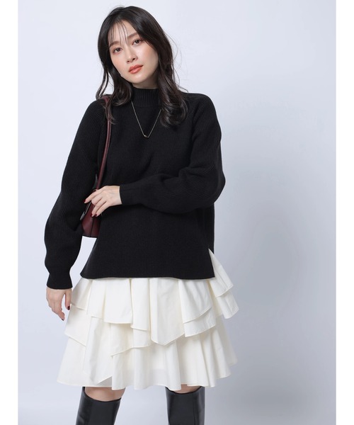 Apuweiser-riche（アプワイザーリッシェ）の「イレヘムレイヤードミニワンピＳＥＴ（ワンピース・レディース・ブラック/チャコールグレー・1/2）」の18枚目の写真