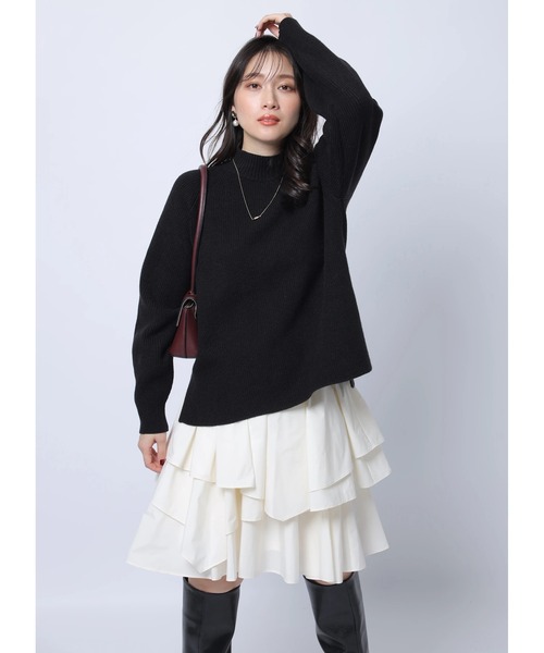 Apuweiser-riche（アプワイザーリッシェ）の「イレヘムレイヤードミニワンピＳＥＴ（ワンピース・レディース・ブラック/チャコールグレー・1/2）」の15枚目の写真