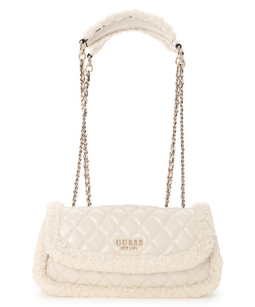 Guess（ゲス）の「CRISTI Convertible Xbody Flap クロスボディ ショルダーバッグ （ショルダーバッグ・レディース・ホワイト/ブラック・ONE SIZE）」の12枚目の写真