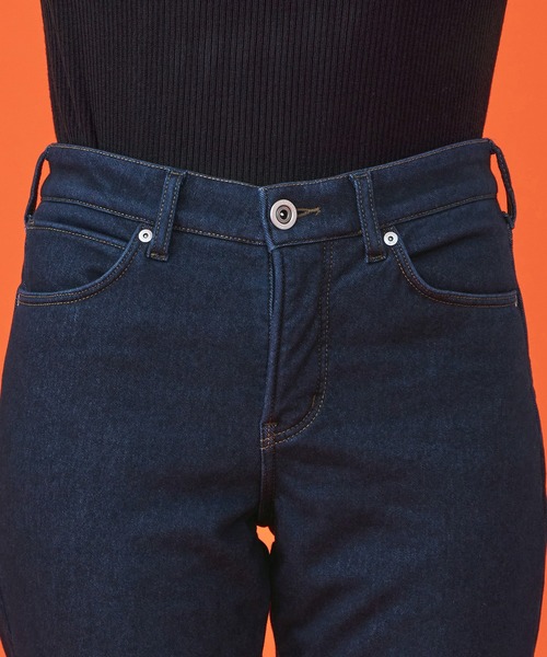 EDWIN(エドウィン)の「EDWIN LADIES 『3層構造であったかい。』デッドエアー BODY FIRE ジャージーズテーパードデニムパンツ【暖】【冬用】(デニムパンツ・レディース・ブラック/インディゴブルー/ダークインディゴブルー・X-SMALL/SMALL/MEDIUM/LARGE)」の15枚目の写真