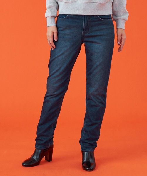 EDWIN(エドウィン)の「EDWIN LADIES 『3層構造であったかい。』デッドエアー BODY FIRE ジャージーズテーパードデニムパンツ【暖】【冬用】(デニムパンツ・レディース・ブラック/インディゴブルー/ダークインディゴブルー・X-SMALL/SMALL/MEDIUM/LARGE)」の20枚目の写真