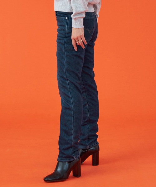 EDWIN(エドウィン)の「EDWIN LADIES 『3層構造であったかい。』デッドエアー BODY FIRE ジャージーズテーパードデニムパンツ【暖】【冬用】(デニムパンツ・レディース・ブラック/インディゴブルー/ダークインディゴブルー・X-SMALL/SMALL/MEDIUM/LARGE)」の21枚目の写真