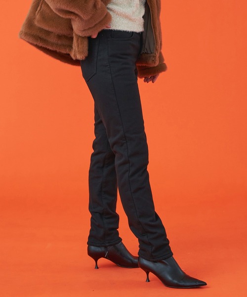 EDWIN(エドウィン)の「EDWIN LADIES 『3層構造であったかい。』デッドエアー BODY FIRE ジャージーズテーパードデニムパンツ【暖】【冬用】(デニムパンツ・レディース・ブラック/インディゴブルー/ダークインディゴブルー・X-SMALL/SMALL/MEDIUM/LARGE)」の8枚目の写真
