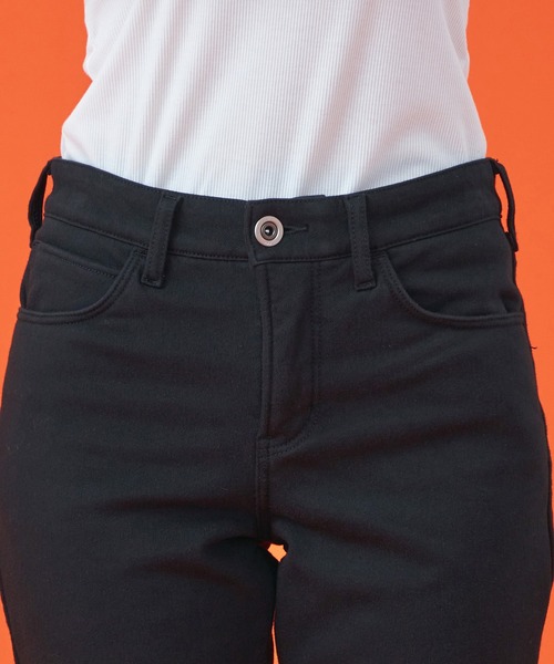 EDWIN(エドウィン)の「EDWIN LADIES 『3層構造であったかい。』デッドエアー BODY FIRE ジャージーズテーパードデニムパンツ【暖】【冬用】(デニムパンツ・レディース・ブラック/インディゴブルー/ダークインディゴブルー・X-SMALL/SMALL/MEDIUM/LARGE)」の10枚目の写真