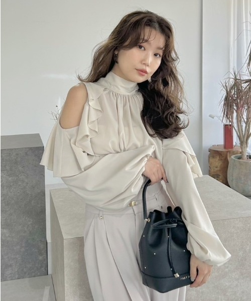 【Moomin】2WAYタイブラウス(ホワイト) Moomin】2WAYタイブラウス(ホワイト) Moomin】2WAYタイブラウス