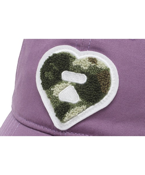 A BATHING APE（アベイシングエイプ）の「HEART LOGO BASEBALL CAP（キャップ・レディース・グリーン/レッド/パープル/ネイビー・FREE）」の15枚目の写真