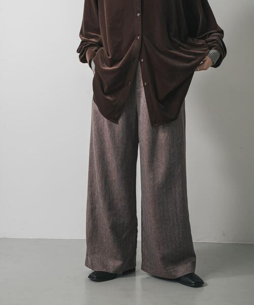 セール】ヘリンボーンタックパンツ（その他パンツ）｜SENSE OF PLACE