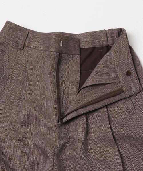 SENSE OF PLACE by URBAN RESEARCH（センスオブプレイスバイアーバンリサーチ）の「ヘリンボーンタックパンツ（その他パンツ・レディース・チャコールグレー/ブラウン/ベージュ・MEDIUM/SMALL）」の4枚目の写真