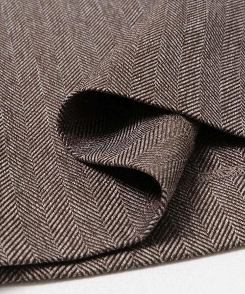 SENSE OF PLACE by URBAN RESEARCH（センスオブプレイスバイアーバンリサーチ）の「ヘリンボーンタックパンツ（その他パンツ・レディース・チャコールグレー/ブラウン/ベージュ・MEDIUM/SMALL）」の7枚目の写真