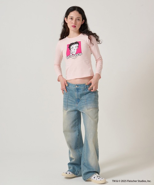 TINA:JOJUN(ティーナジョジュン)の「Betty Boop プリントロンT TINA:JOJUN(Tシャツ/カットソー・レディース・ホワイト/ピンク・M)」の17枚目の写真