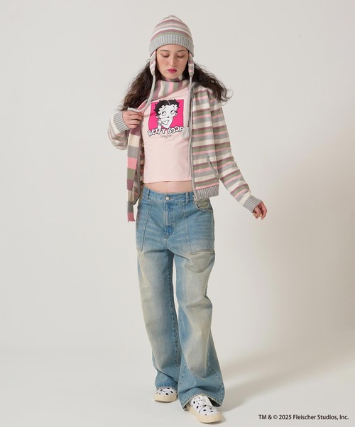 TINA:JOJUN(ティーナジョジュン)の「Betty Boop プリントロンT TINA:JOJUN(Tシャツ/カットソー・レディース・ホワイト/ピンク・M)」の15枚目の写真