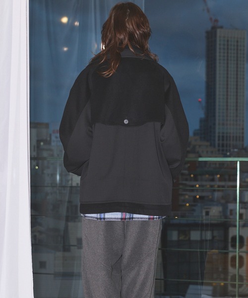 MAISON SPECIAL プライムオーバーダブルショートコート　ブラック MAISON SPECIAL（メゾンスペシャル）の「《ユニセックスアイテム