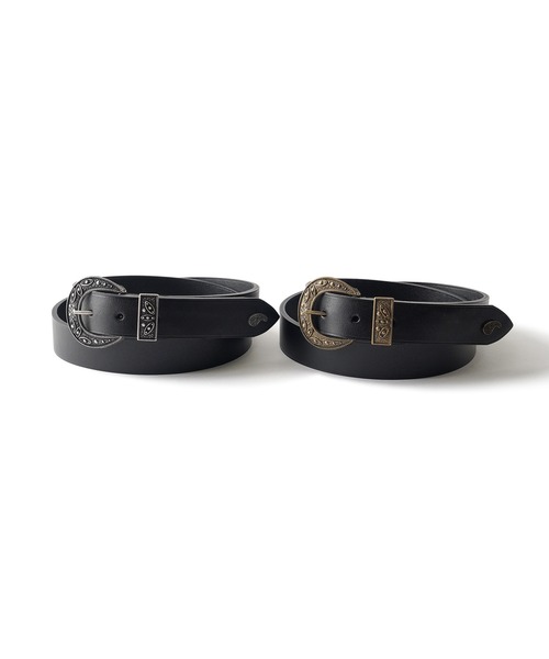 Subciety(サブサエティ)の「Western buckle belt(ベルト・メンズ・アンティークシルバー/アンティークゴールド・FREE)」の3枚目の写真