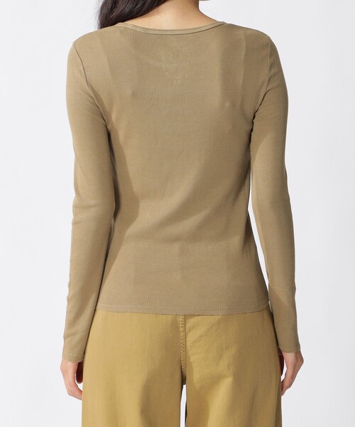 ECOALF（エコアルフ）の「SINES リブ ロンT / SINES LONG SLEEVE T-SHIRTS（Tシャツ/カットソー・レディース・イエロー系その他6/チャコールグレー・M/S）」の12枚目の写真