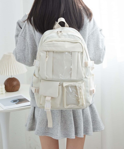 LA VORAGINE(ラ ヴォラジネ)の「大容量バックパック/リュック(バックパック/リュック・レディース・ブラック/アイボリー/パープル・FREE)」の21枚目の写真