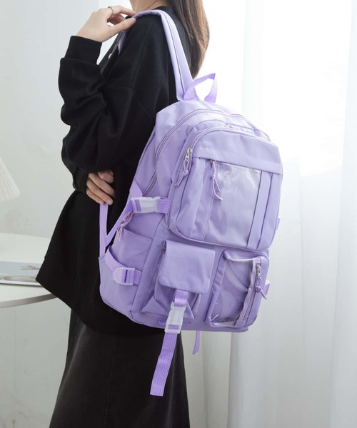 LA VORAGINE(ラ ヴォラジネ)の「大容量バックパック/リュック(バックパック/リュック・レディース・ブラック/アイボリー/パープル・FREE)」の22枚目の写真