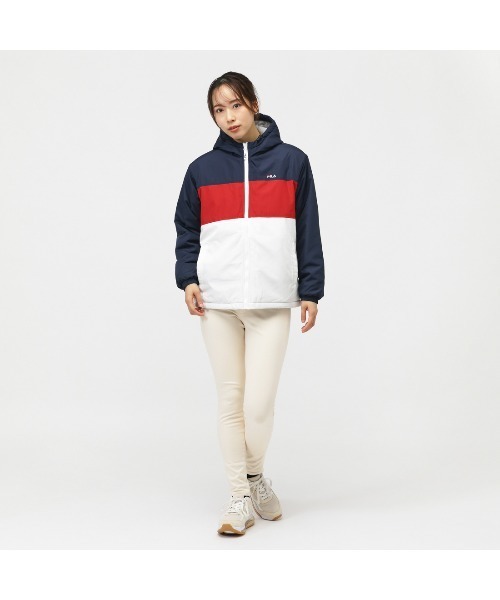 FILA(フィラ)の「【別注】フィラ FILA レディース中綿ウィンドジャケット 限定コラボ(ダウンジャケット/コート・レディース・ネイビー/スモークピンク/ブラック・S/M/L/XL)」の14枚目の写真