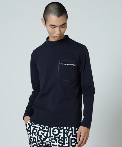 PEARLY GATES（パーリーゲイツ）の「【PGG】【直営店舗&公式オンライン限定】超KARUISHI長袖ハイネックカットソー (MENS)（Tシャツ/カットソー・メンズ・ホワイト/ネイビー・MEDIUM/LARGE/X-LARGE）」の8枚目の写真
