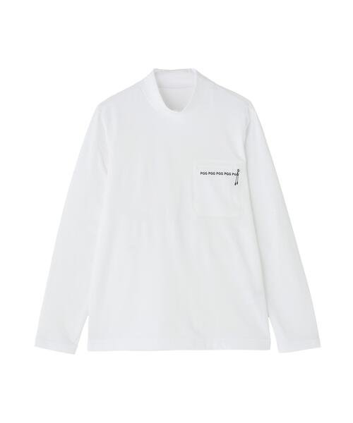 PEARLY GATES（パーリーゲイツ）の「【PGG】【直営店舗&公式オンライン限定】超KARUISHI長袖ハイネックカットソー (MENS)（Tシャツ/カットソー・メンズ・ホワイト/ネイビー・MEDIUM/LARGE/X-LARGE）」の7枚目の写真