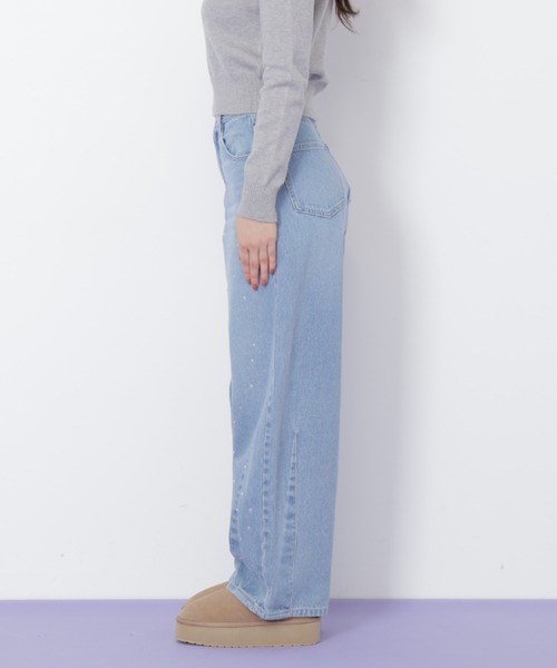 JILL by JILL STUART（ジルバイジルスチュアート）の「◇ビジュートッピングデニムパンツ（デニムパンツ・レディース・ブルー/ブラック・SMALL/MEDIUM）」の19枚目の写真