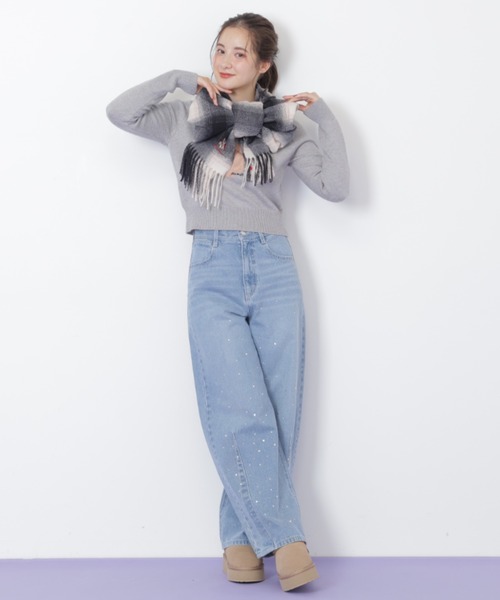 JILL by JILL STUART（ジルバイジルスチュアート）の「◇ビジュートッピングデニムパンツ（デニムパンツ・レディース・ブルー/ブラック・SMALL/MEDIUM）」の17枚目の写真