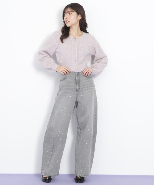 JILL by JILL STUART（ジルバイジルスチュアート）の「◇ビジュートッピングデニムパンツ（デニムパンツ・レディース・ブルー/ブラック・SMALL/MEDIUM）」の21枚目の写真