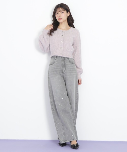 JILL by JILL STUART（ジルバイジルスチュアート）の「◇ビジュートッピングデニムパンツ（デニムパンツ・レディース・ブルー/ブラック・SMALL/MEDIUM）」の22枚目の写真