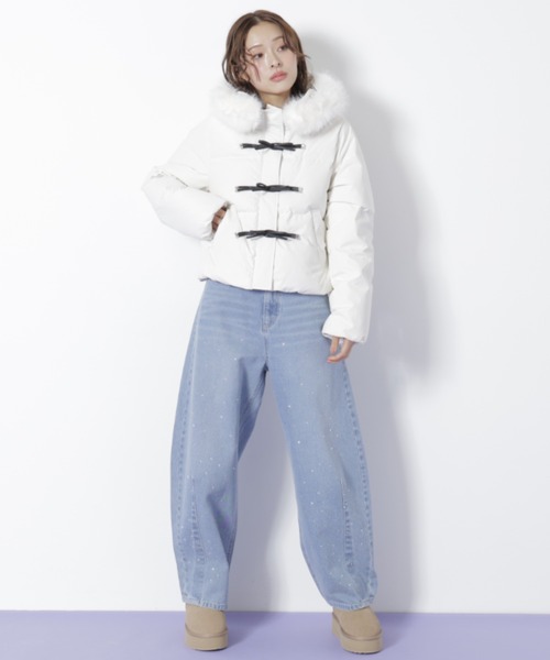 JILL by JILL STUART（ジルバイジルスチュアート）の「◇ビジュートッピングデニムパンツ（デニムパンツ・レディース・ブルー/ブラック・SMALL/MEDIUM）」の9枚目の写真