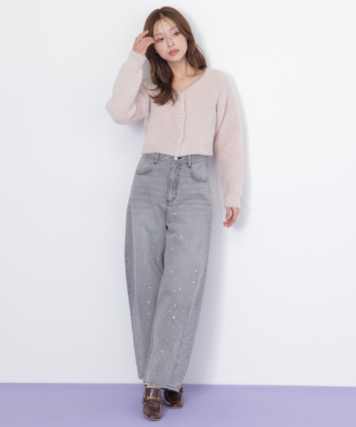 JILL by JILL STUART（ジルバイジルスチュアート）の「◇ビジュートッピングデニムパンツ（デニムパンツ・レディース・ブルー/ブラック・SMALL/MEDIUM）」の14枚目の写真