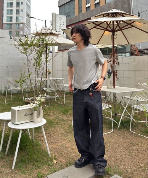 DNSR（ディーエヌエスアール）の「スパイダー スティッチ インディゴデニムパンツ（デニムパンツ・メンズ・その他・SMALL/MEDIUM/LARGE/X-LARGE）」の4枚目の写真