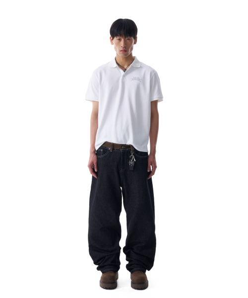AAKAM(アーカム)の「Waist Contrast Denim Pants (Black)(デニムパンツ・レディース・その他・1/2)」の8枚目の写真