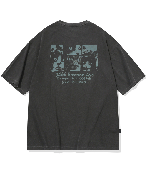 CPGN STUDIO(コンパーニョ)の「キャッツアイピグメント半袖Tシャツスモークブラック(Tシャツ/カットソー・レディース・その他・LARGE/MEDIUM)」の1枚目の写真