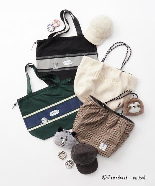 OPAQUE.CLIP（オペークドットクリップ）の「【ジムボバートコラボ】フェイクファーアニマルフェイス型ポーチ（ポーチ・レディース・ブラウン系/グレー・00）」の3枚目の写真