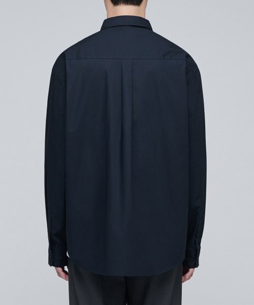 MUSINSA STANDARD(ムシンサスタンダード)の「特大ポプリンシャツ【ネイビー】(シャツ/ブラウス・メンズ・その他・XX-LARGE/SMALL/MEDIUM/LARGE/X-LARGE)」の4枚目の写真