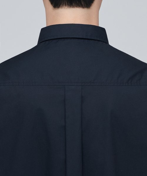 MUSINSA STANDARD(ムシンサスタンダード)の「特大ポプリンシャツ【ネイビー】(シャツ/ブラウス・メンズ・その他・XX-LARGE/SMALL/MEDIUM/LARGE/X-LARGE)」の6枚目の写真