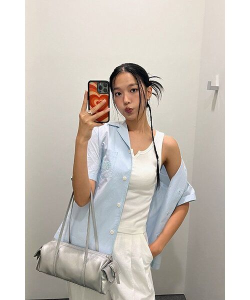 MUSINSA STANDARD WOMAN（ムシンサスタンダードウーマン）の「ウィメンズクリンクルワイドパンツ[グレー]（スラックス・レディース・その他・30/24/25/26/27/28/29）」の6枚目の写真