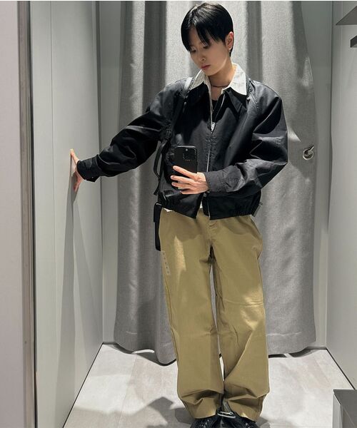 MUSINSA STANDARD WOMAN（ムシンサスタンダードウーマン）の「レディースワイドCcinoパンツ[ベージュ]（その他パンツ・レディース・その他・30/24/25/26/27/28/29）」の7枚目の写真