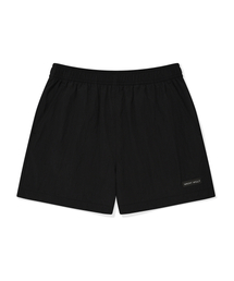 ウィメンズナイロンバンディングショートパンツブラック