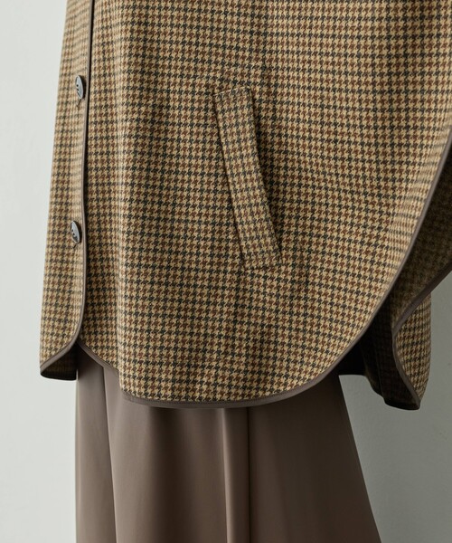 セール】【クラシカルスタイルが叶う】ポンチョジャケット【ポケット